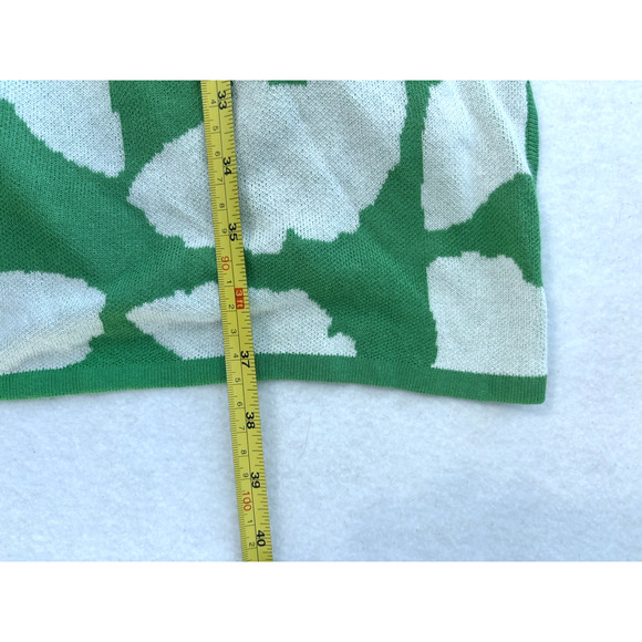 Diane Von Furstenberg x Target Wrap Sweater Tunic Green White Floral Print XXL - Picture 4 of 7